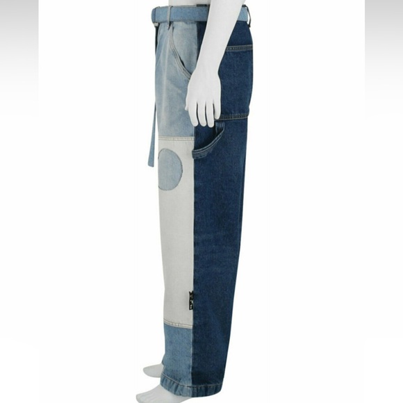 Off-White Printed Patchwork Jeans - Picture 3 of 3